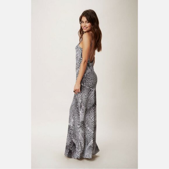 NWOT Planet Blue Blu Moon Animal Print Maxi Dress - Picture 2 of 3